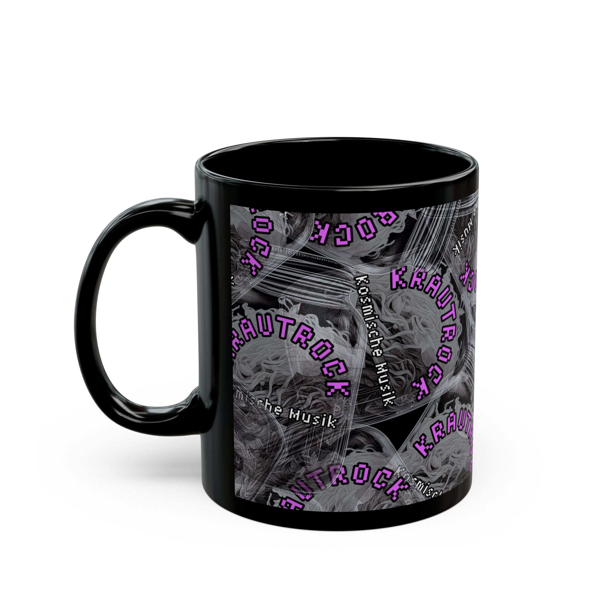 Krautrock Your World German Music History Black Mug - Justice Candy Apparel